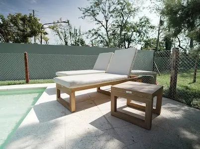 Reposera PVC Incluye Set de almohadones